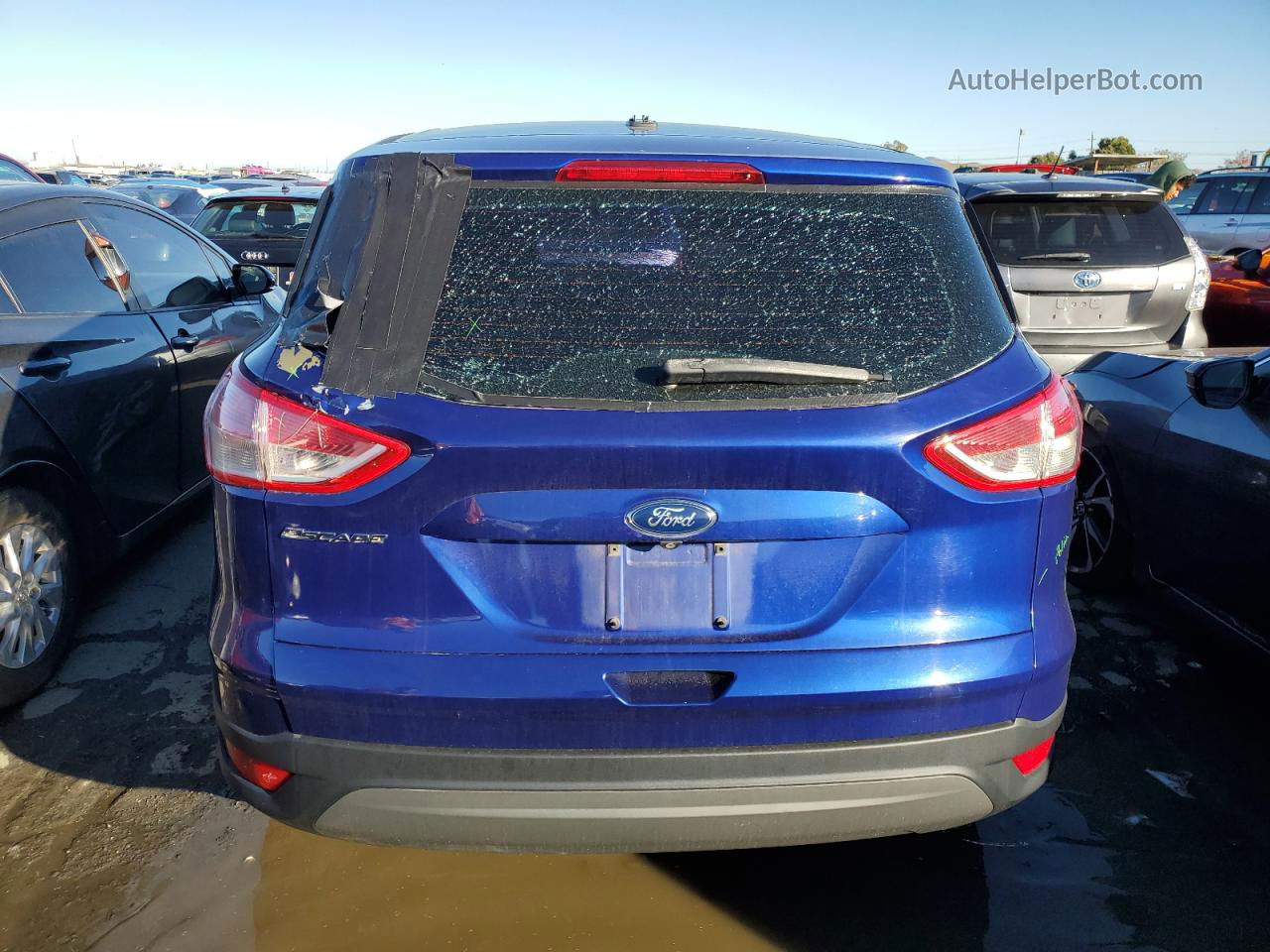 2015 Ford Escape S Blue vin: 1FMCU0F7XFUB95821