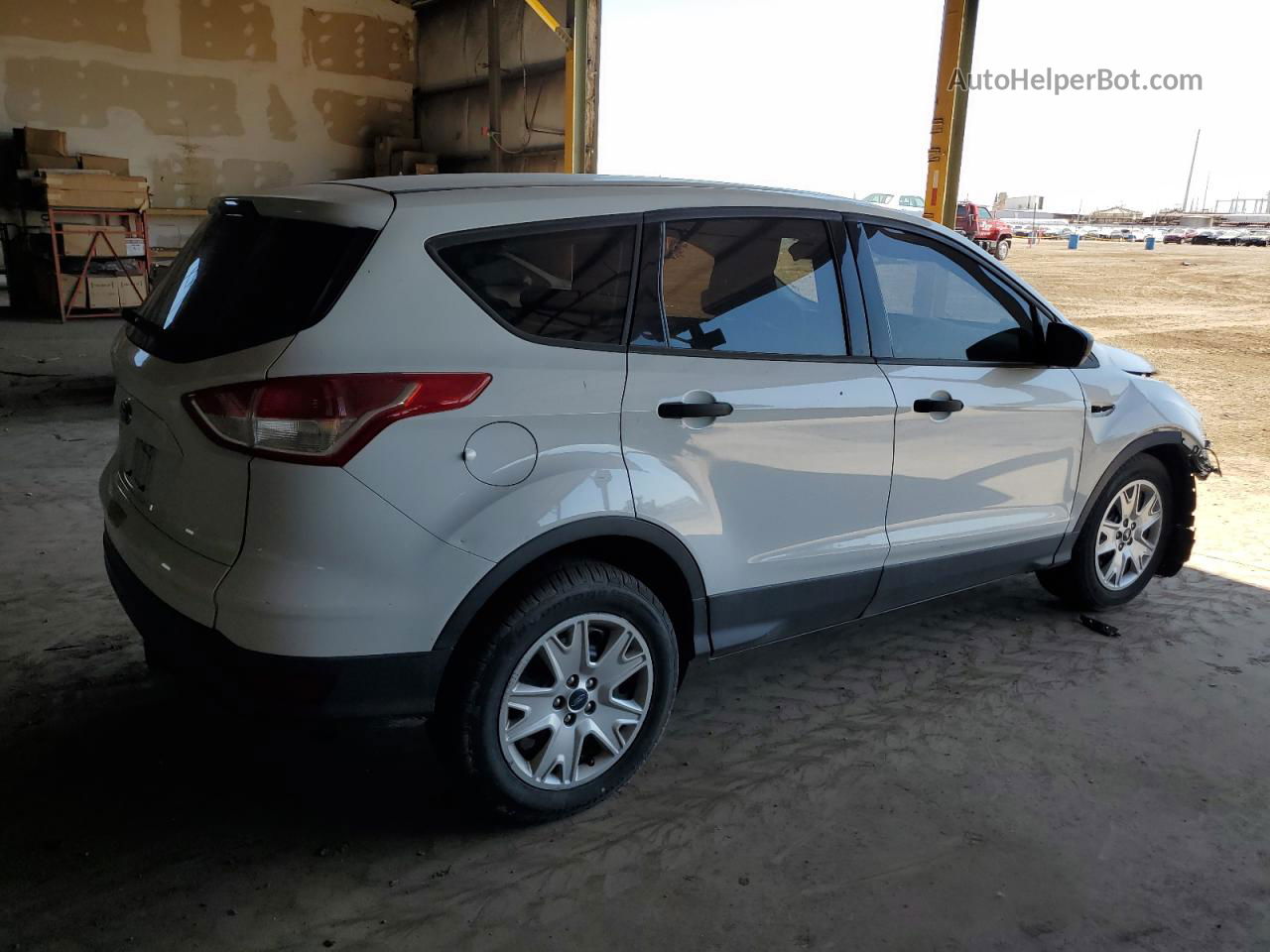 2015 Ford Escape S White vin: 1FMCU0F7XFUC79976