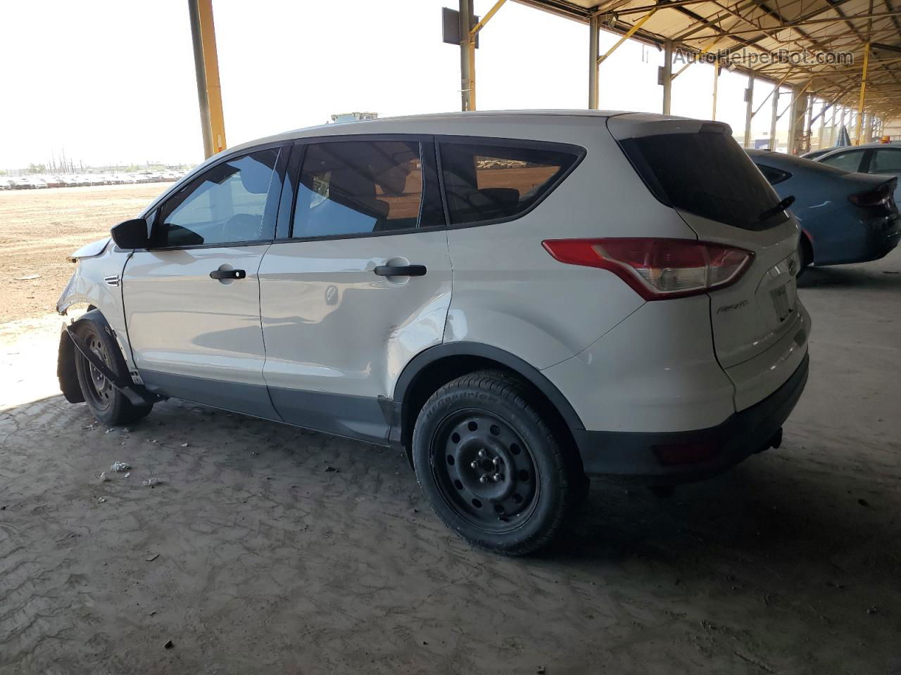 2015 Ford Escape S White vin: 1FMCU0F7XFUC79976