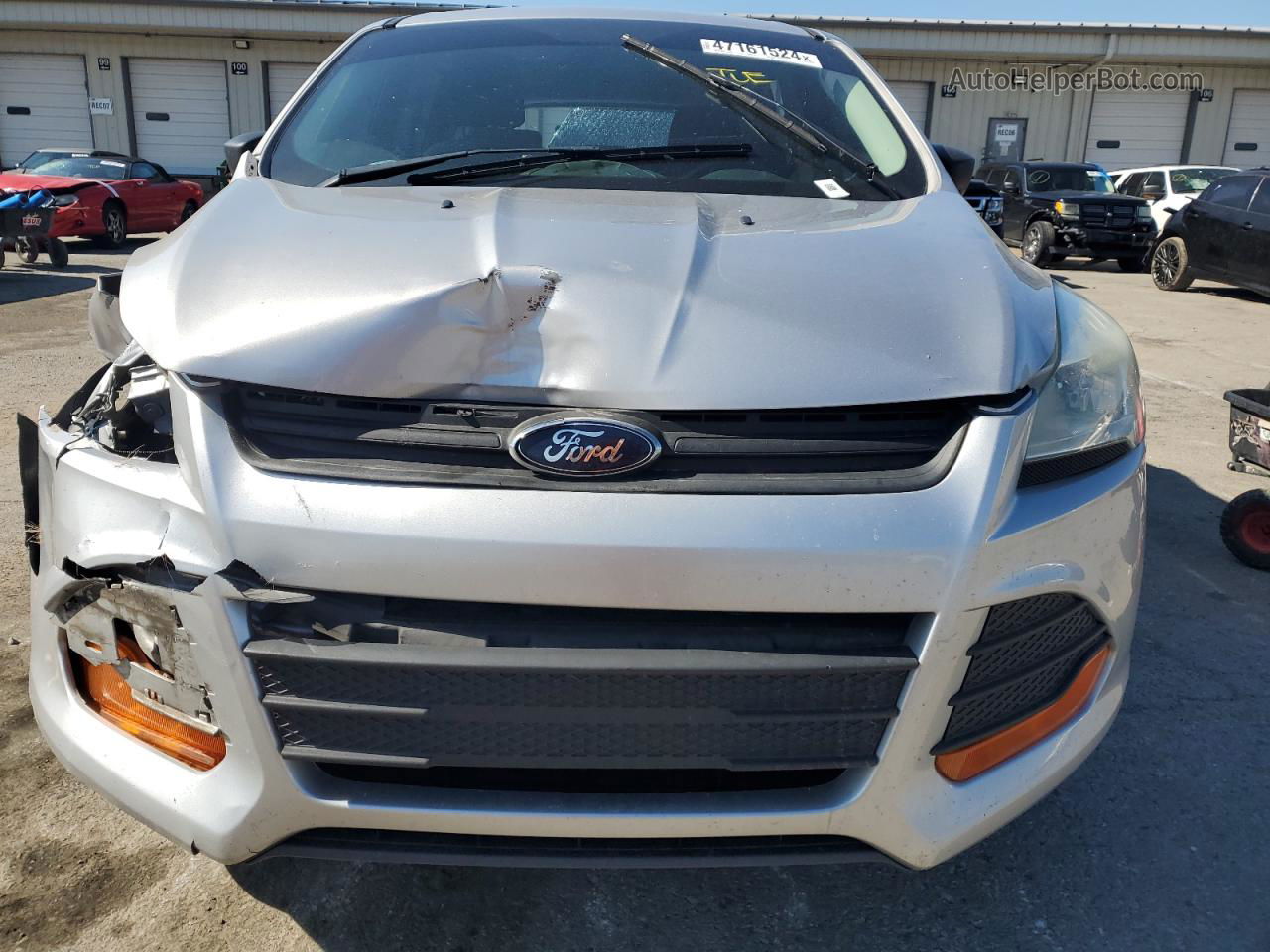 2016 Ford Escape S Silver vin: 1FMCU0F7XGUB93455