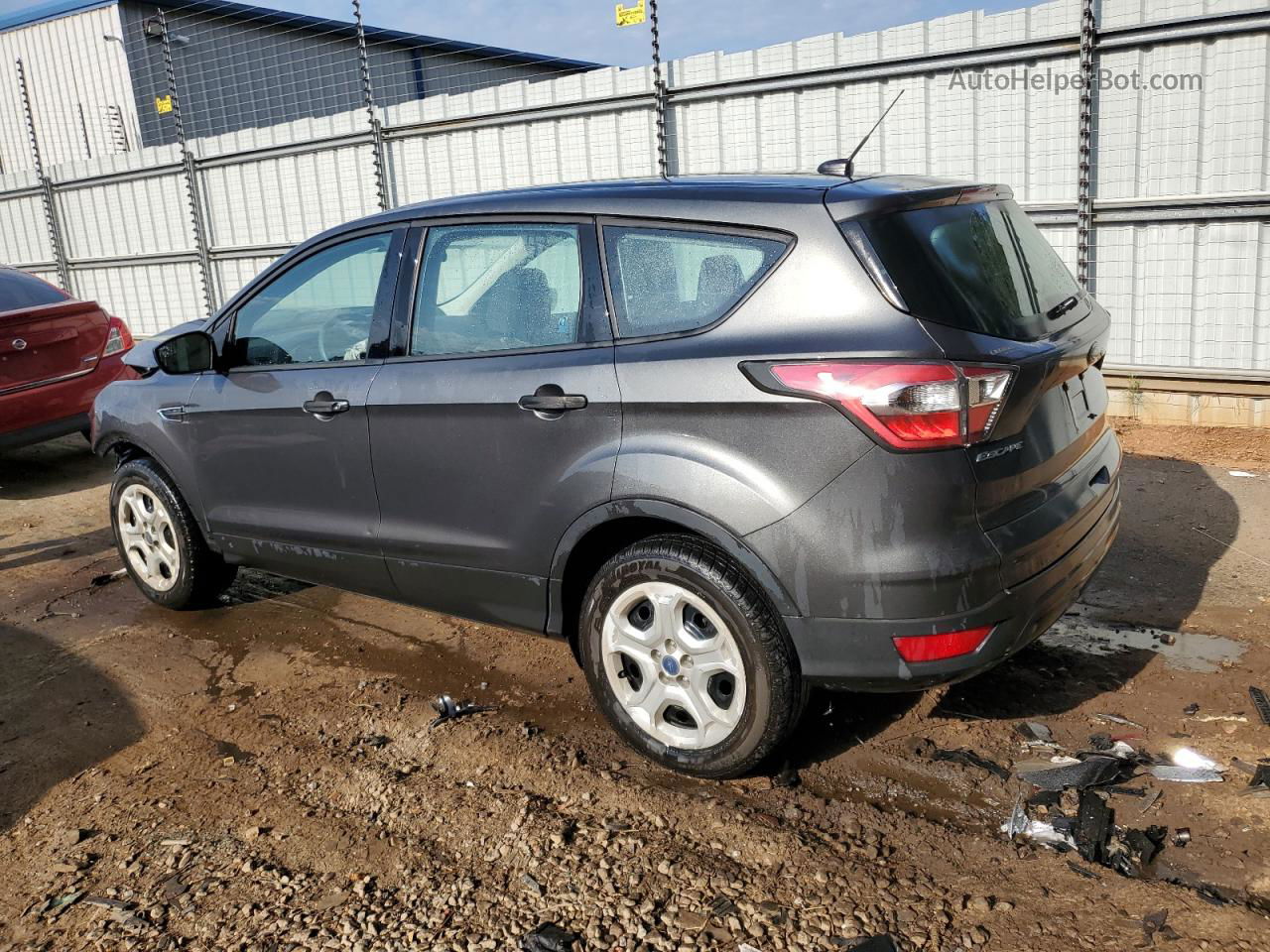 2017 Ford Escape S Серый vin: 1FMCU0F7XHUA75035