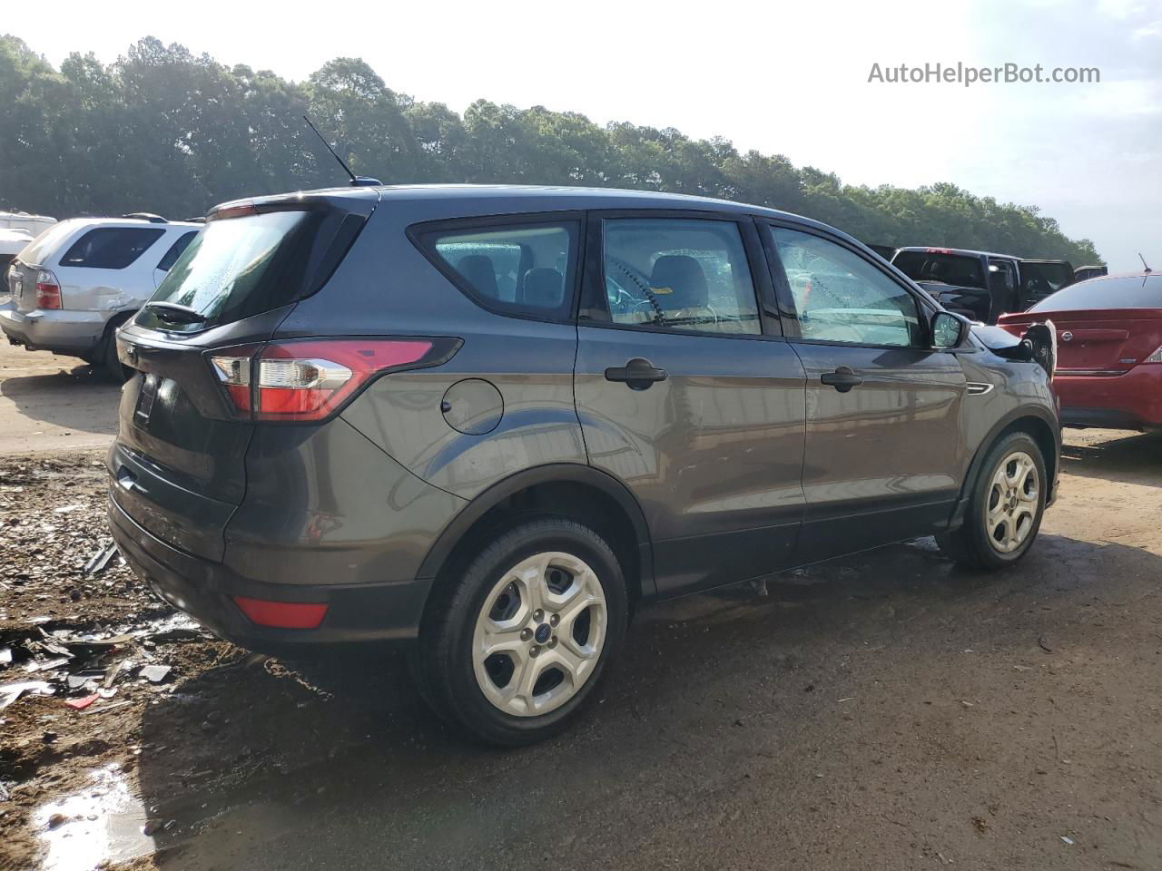 2017 Ford Escape S Gray vin: 1FMCU0F7XHUA75035