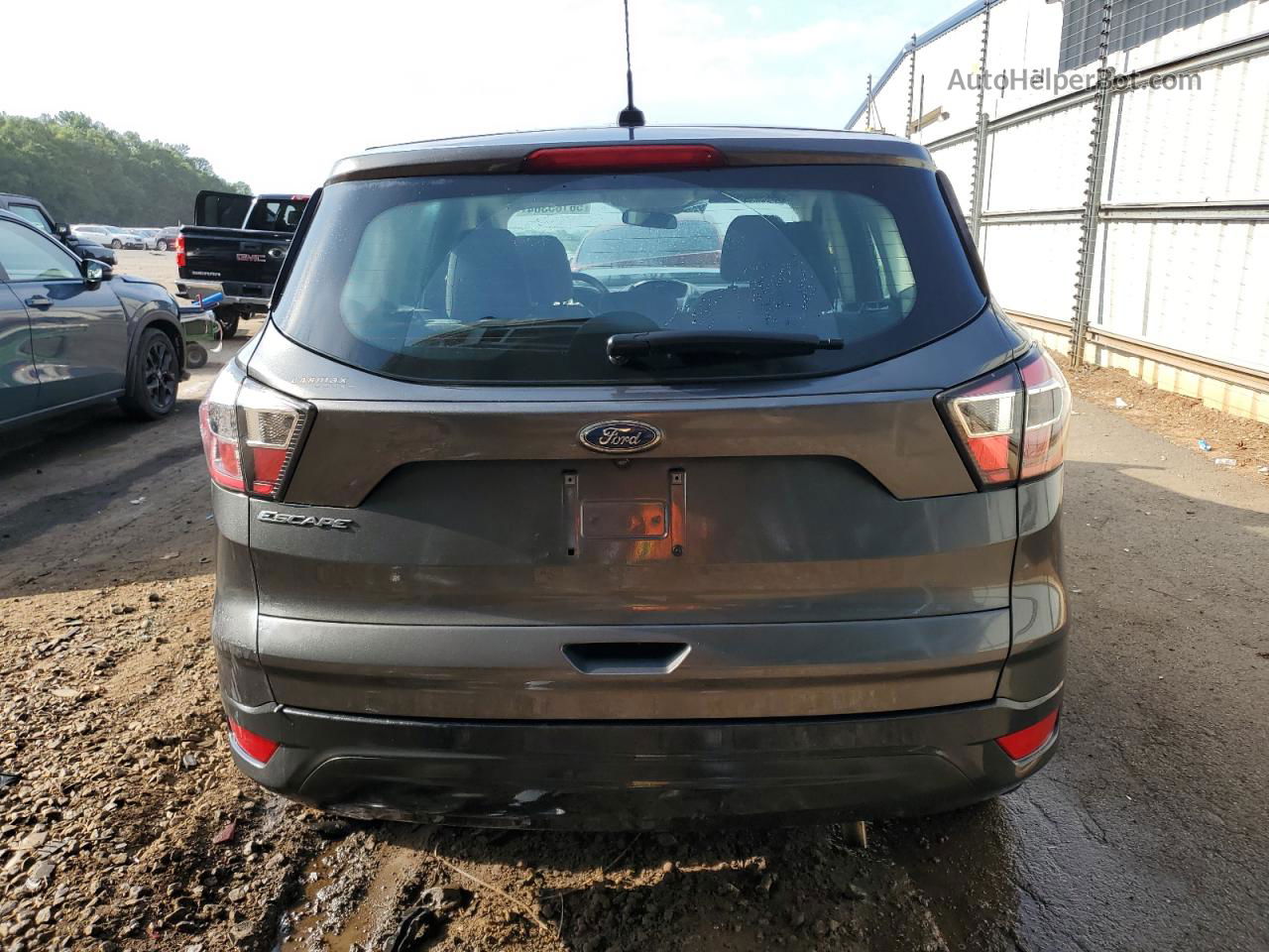 2017 Ford Escape S Gray vin: 1FMCU0F7XHUA75035