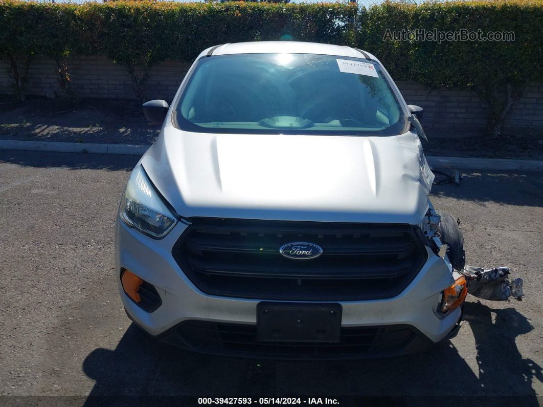 2017 Ford Escape S Silver vin: 1FMCU0F7XHUB61154