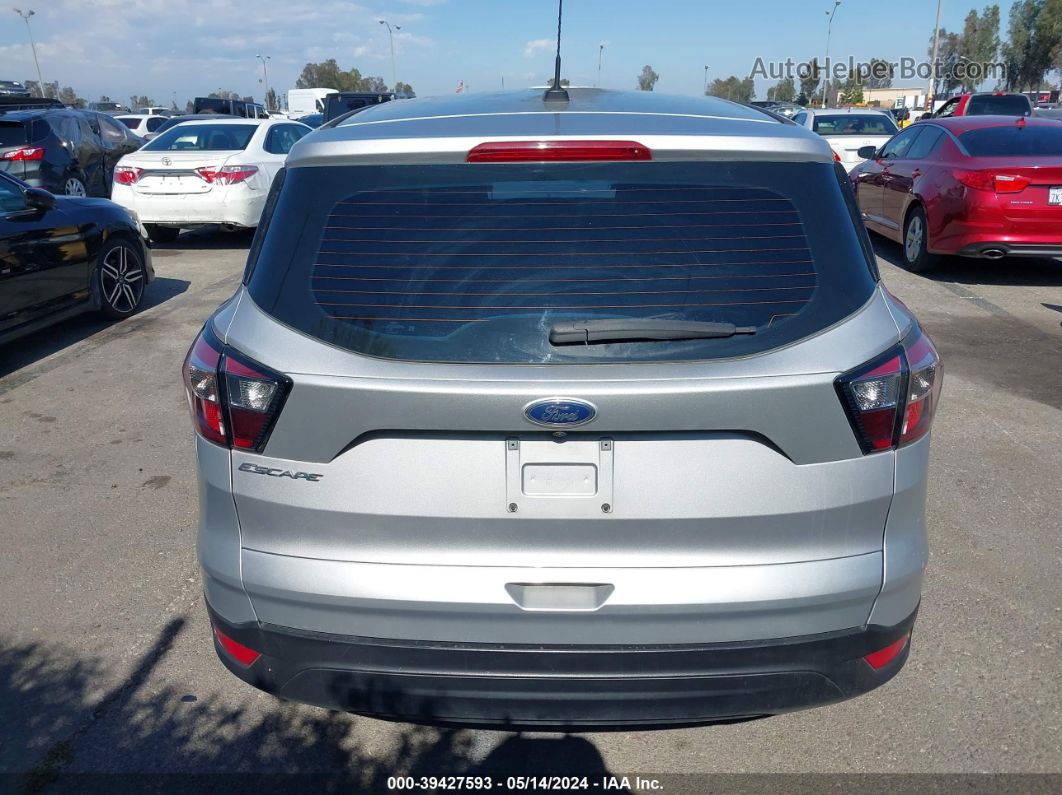 2017 Ford Escape S Silver vin: 1FMCU0F7XHUB61154