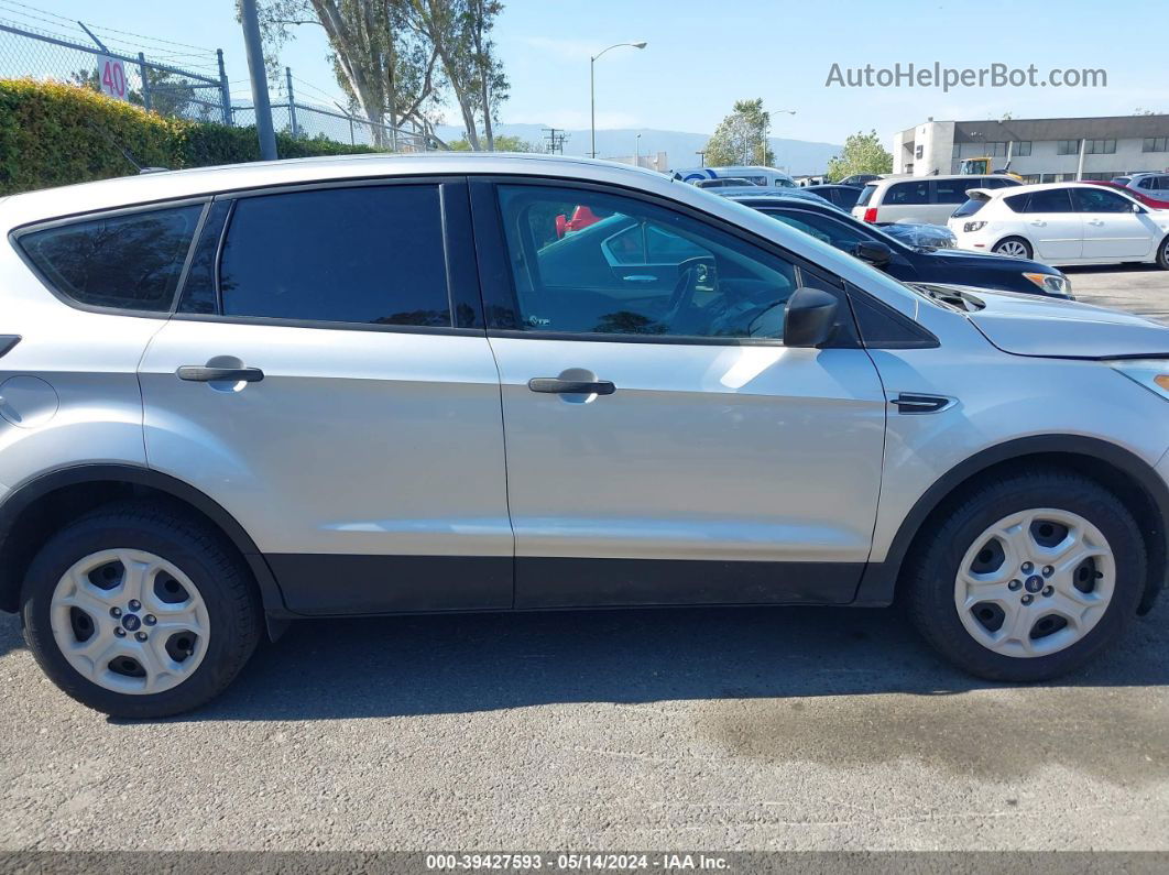 2017 Ford Escape S Silver vin: 1FMCU0F7XHUB61154