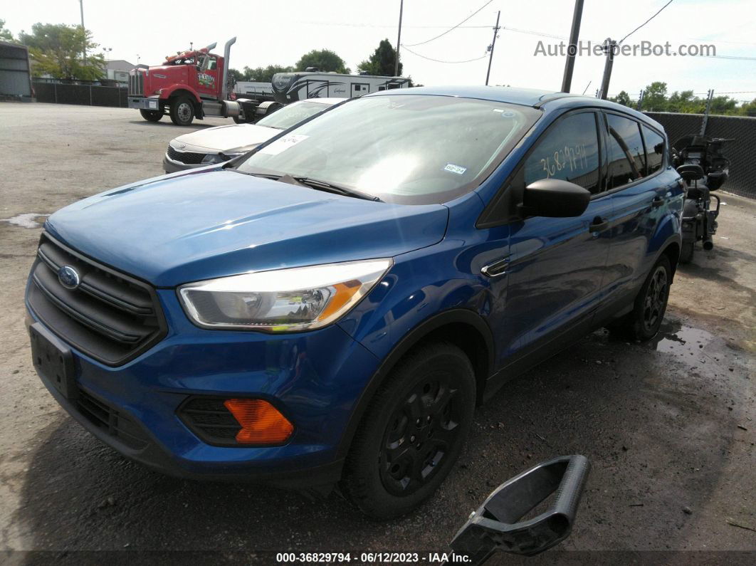 2017 Ford Escape S Blue vin: 1FMCU0F7XHUC94996