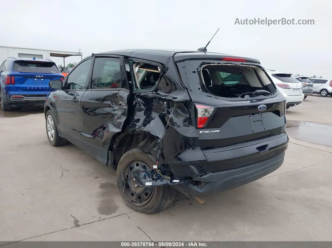 2017 Ford Escape S Black vin: 1FMCU0F7XHUD10081