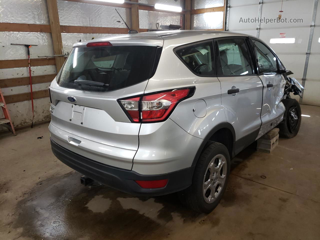 2017 Ford Escape S Silver vin: 1FMCU0F7XHUD36423