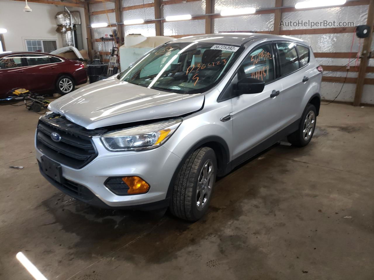 2017 Ford Escape S Silver vin: 1FMCU0F7XHUD36423