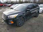 2017 Ford Escape S Black vin: 1FMCU0F7XHUE00668