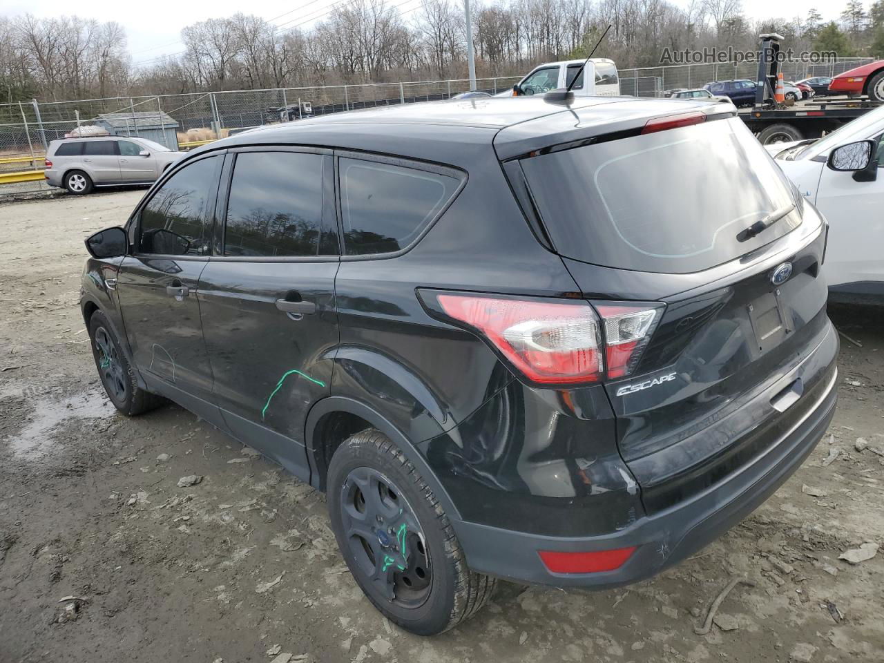 2017 Ford Escape S Черный vin: 1FMCU0F7XHUE00668