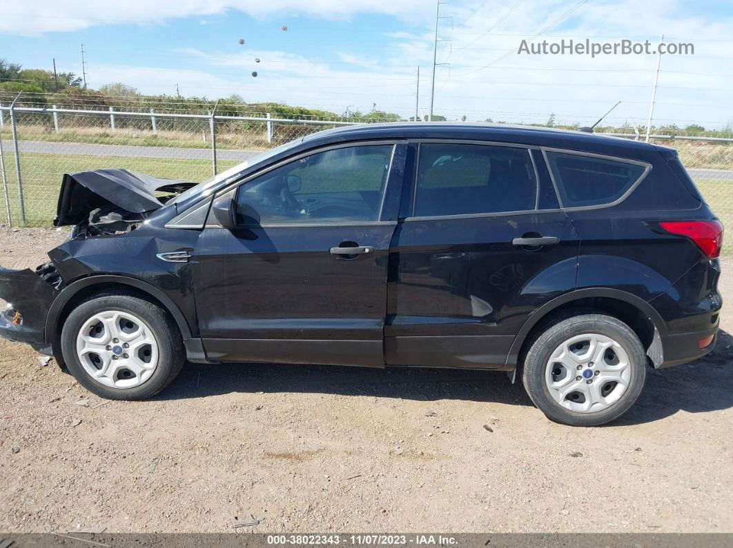 2019 Ford Escape S Black vin: 1FMCU0F7XKUA17739