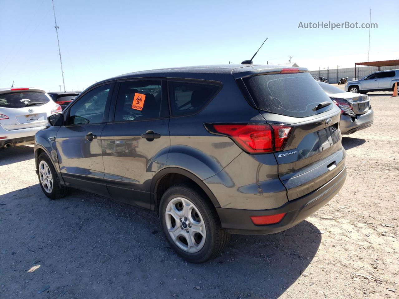 2019 Ford Escape S Gray vin: 1FMCU0F7XKUB26587