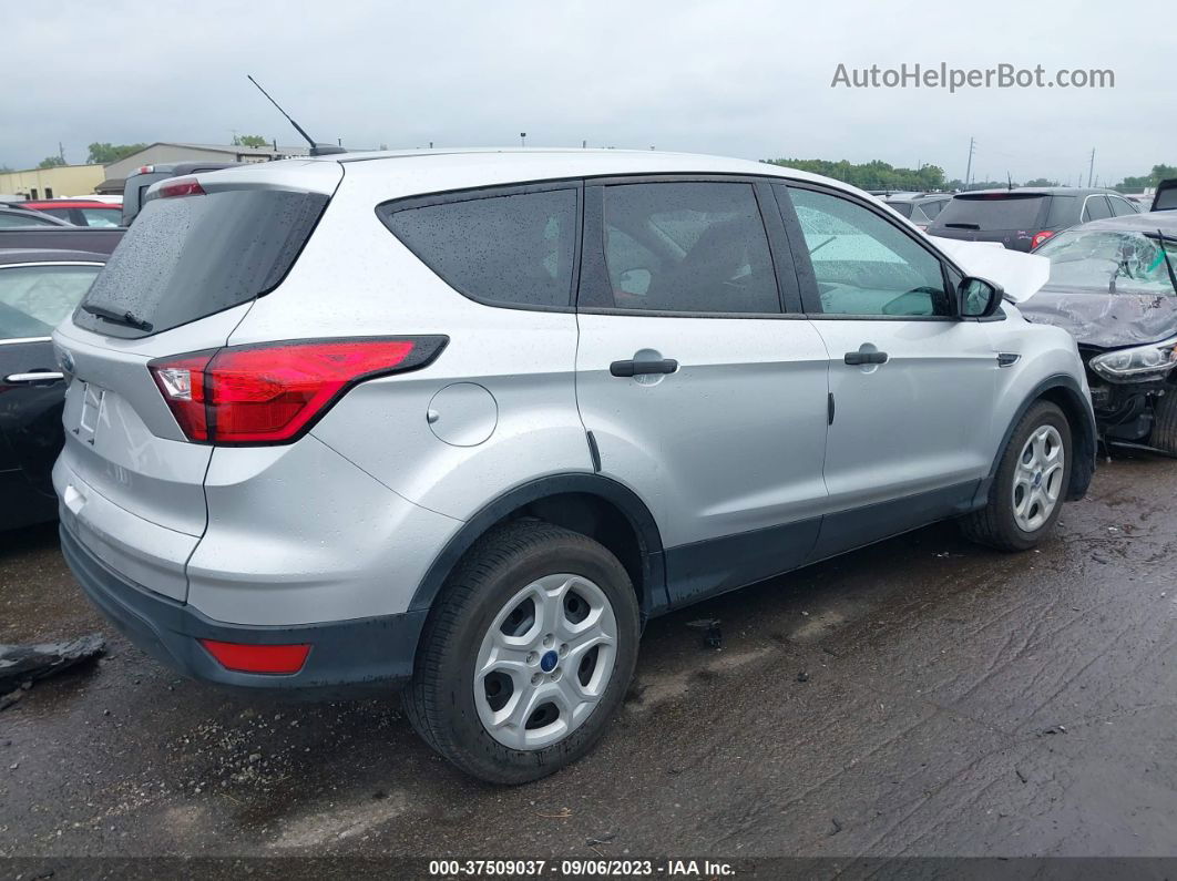 2019 Ford Escape S Silver vin: 1FMCU0F7XKUB36407