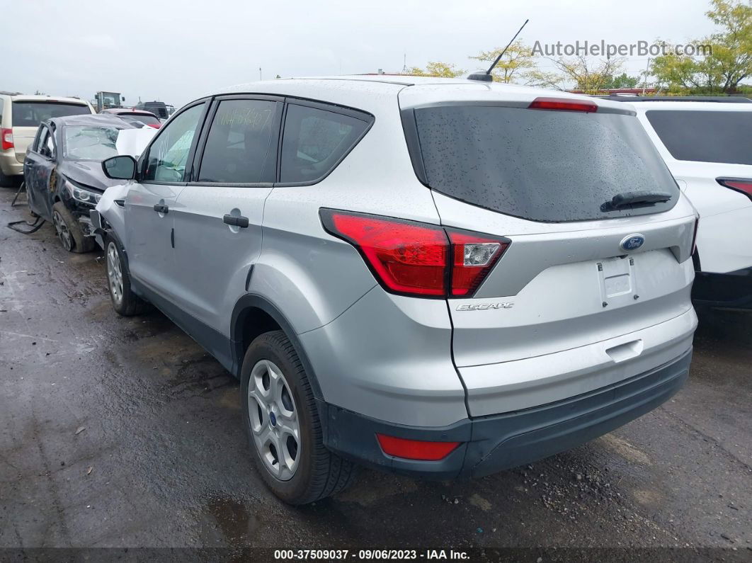 2019 Ford Escape S Silver vin: 1FMCU0F7XKUB36407