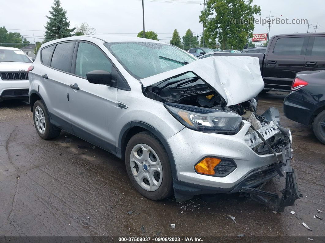 2019 Ford Escape S Silver vin: 1FMCU0F7XKUB36407