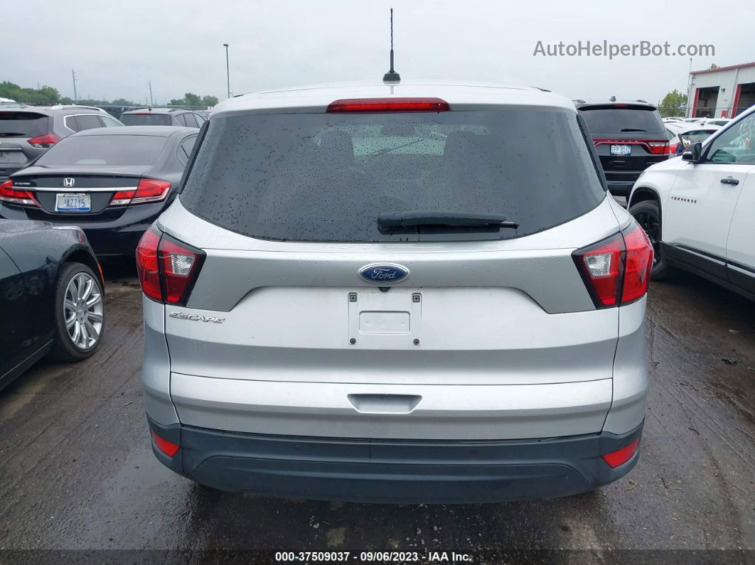 2019 Ford Escape S Silver vin: 1FMCU0F7XKUB36407