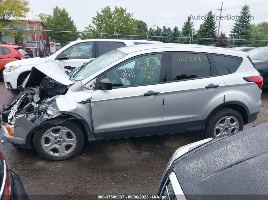 2019 Ford Escape S Silver vin: 1FMCU0F7XKUB36407