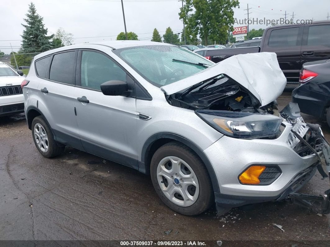 2019 Ford Escape S Silver vin: 1FMCU0F7XKUB36407