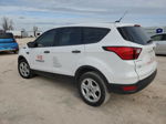 2019 Ford Escape S White vin: 1FMCU0F7XKUB57533