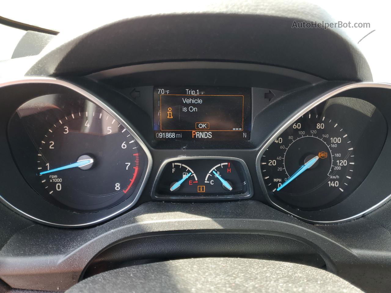 2019 Ford Escape S Blue vin: 1FMCU0F7XKUB58942