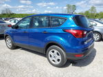 2019 Ford Escape S Blue vin: 1FMCU0F7XKUB58942