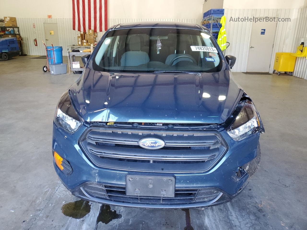 2019 Ford Escape S Blue vin: 1FMCU0F7XKUB77779