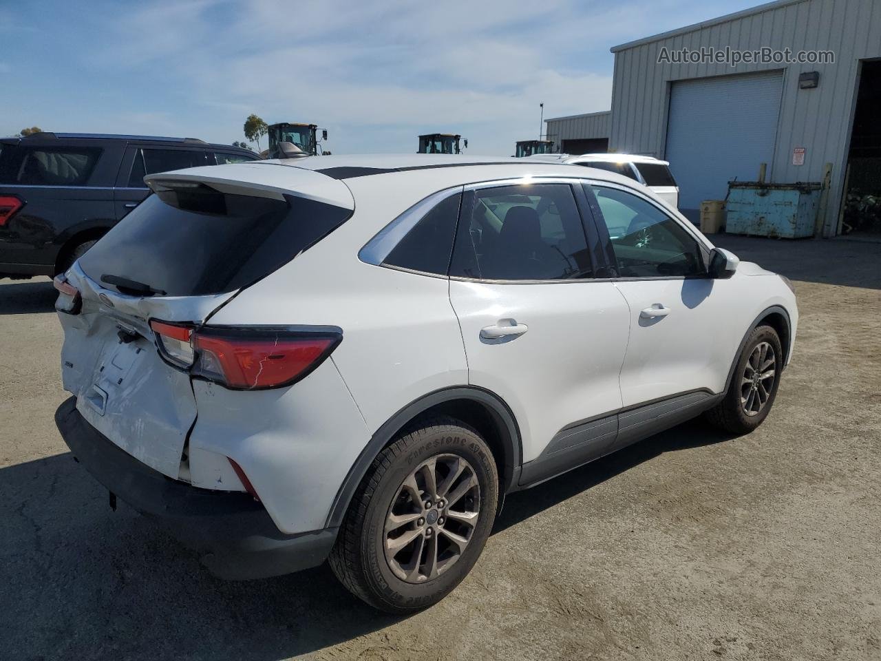 2021 Ford Escape Se White vin: 1FMCU0G62MUA41848