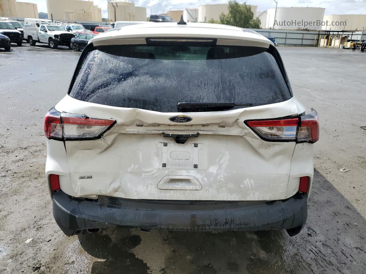 2021 Ford Escape Se White vin: 1FMCU0G62MUA41848