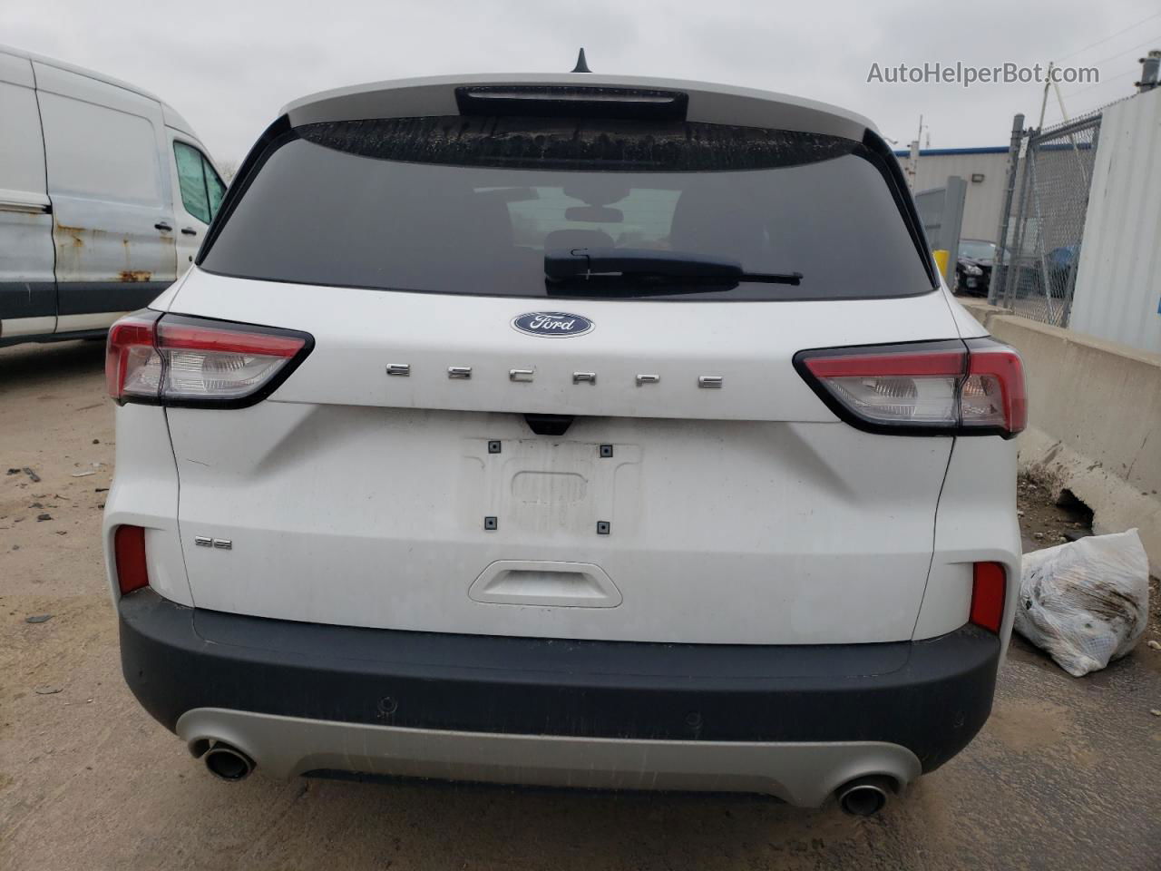 2021 Ford Escape Se White vin: 1FMCU0G63MUA85356