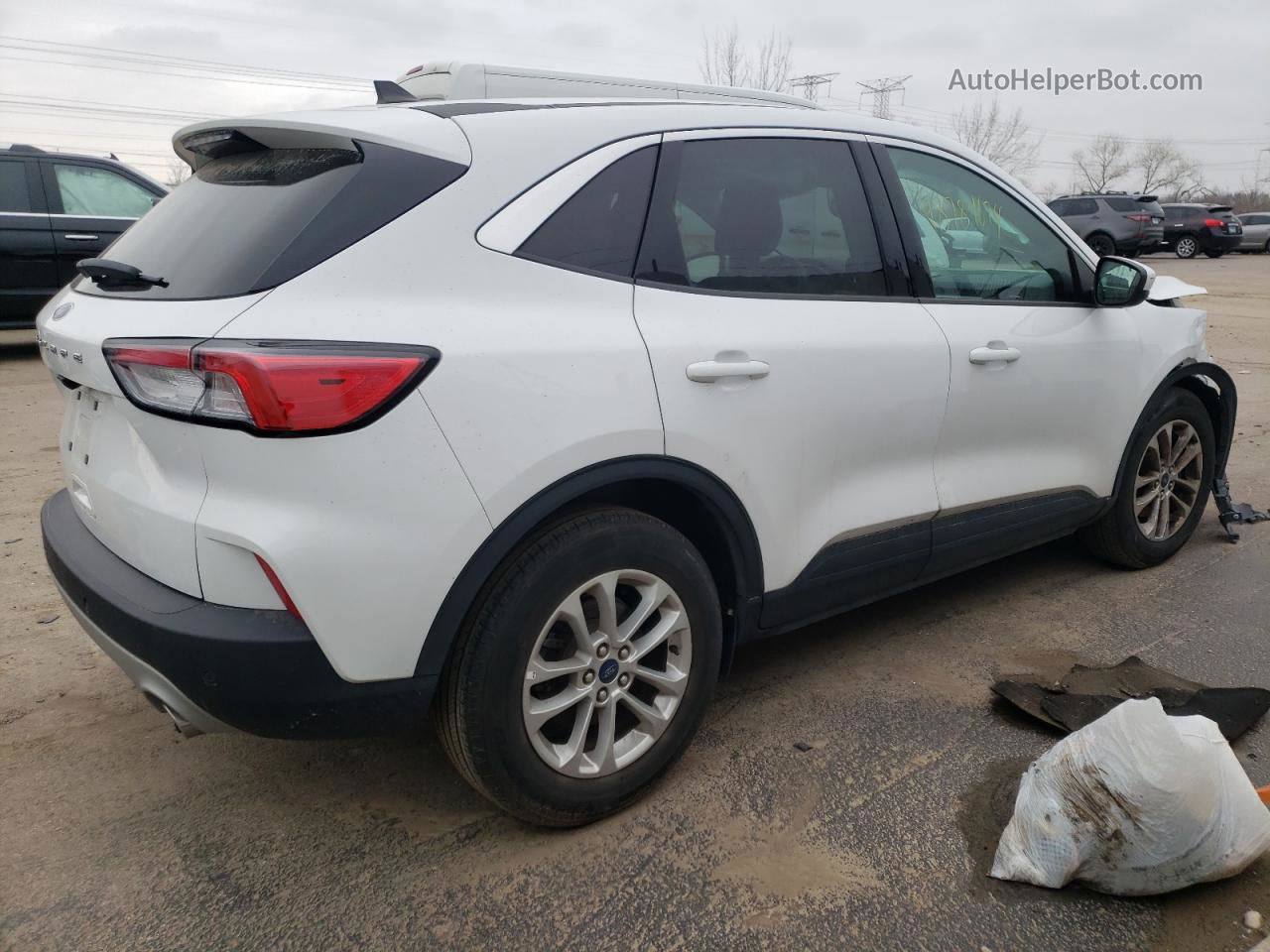 2021 Ford Escape Se White vin: 1FMCU0G63MUA85356