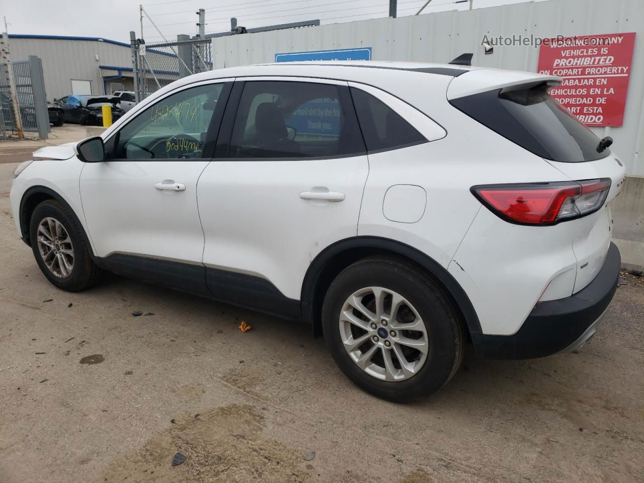 2021 Ford Escape Se White vin: 1FMCU0G63MUA85356