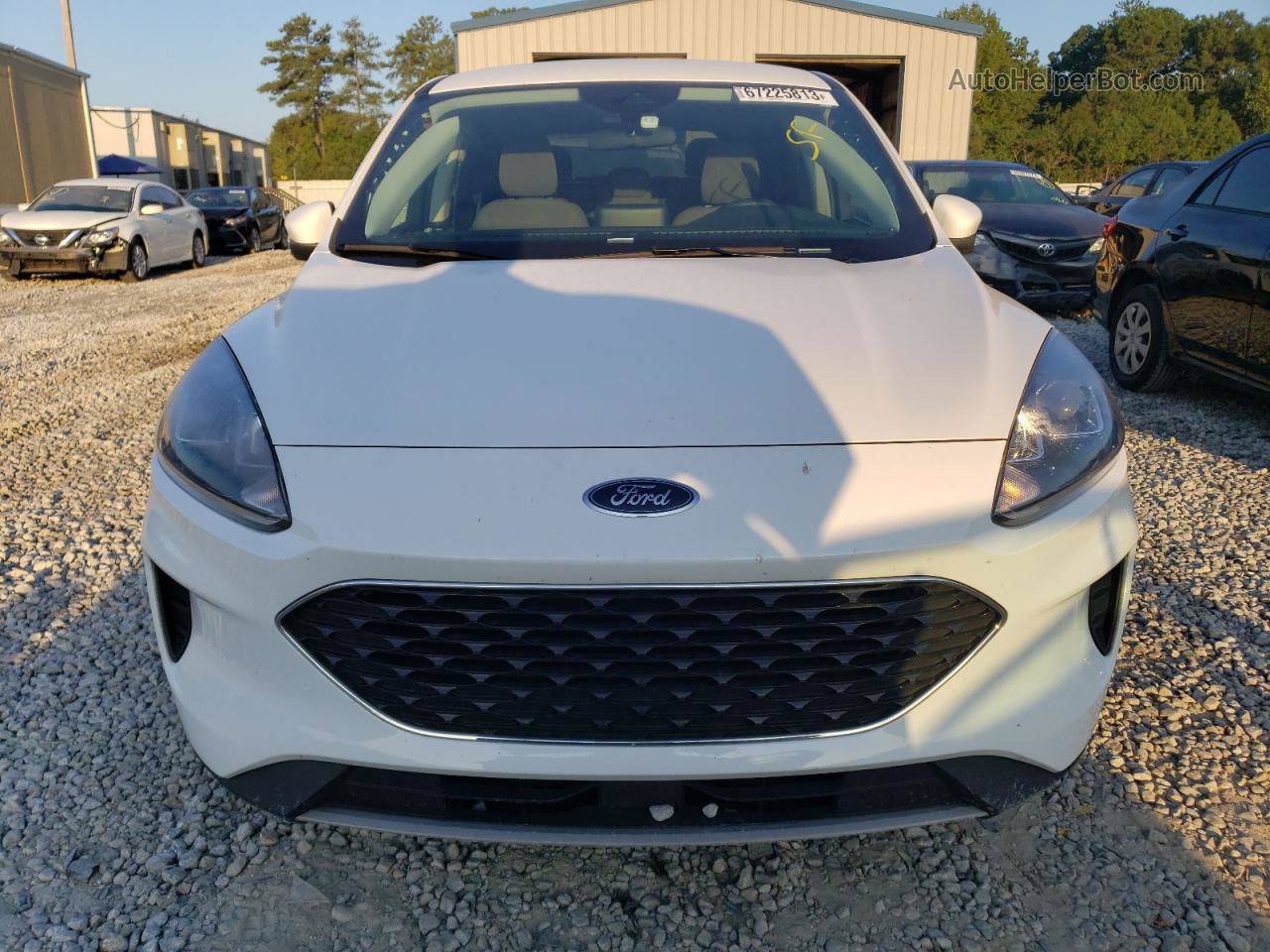 2021 Ford Escape Se White vin: 1FMCU0G64MUA03246