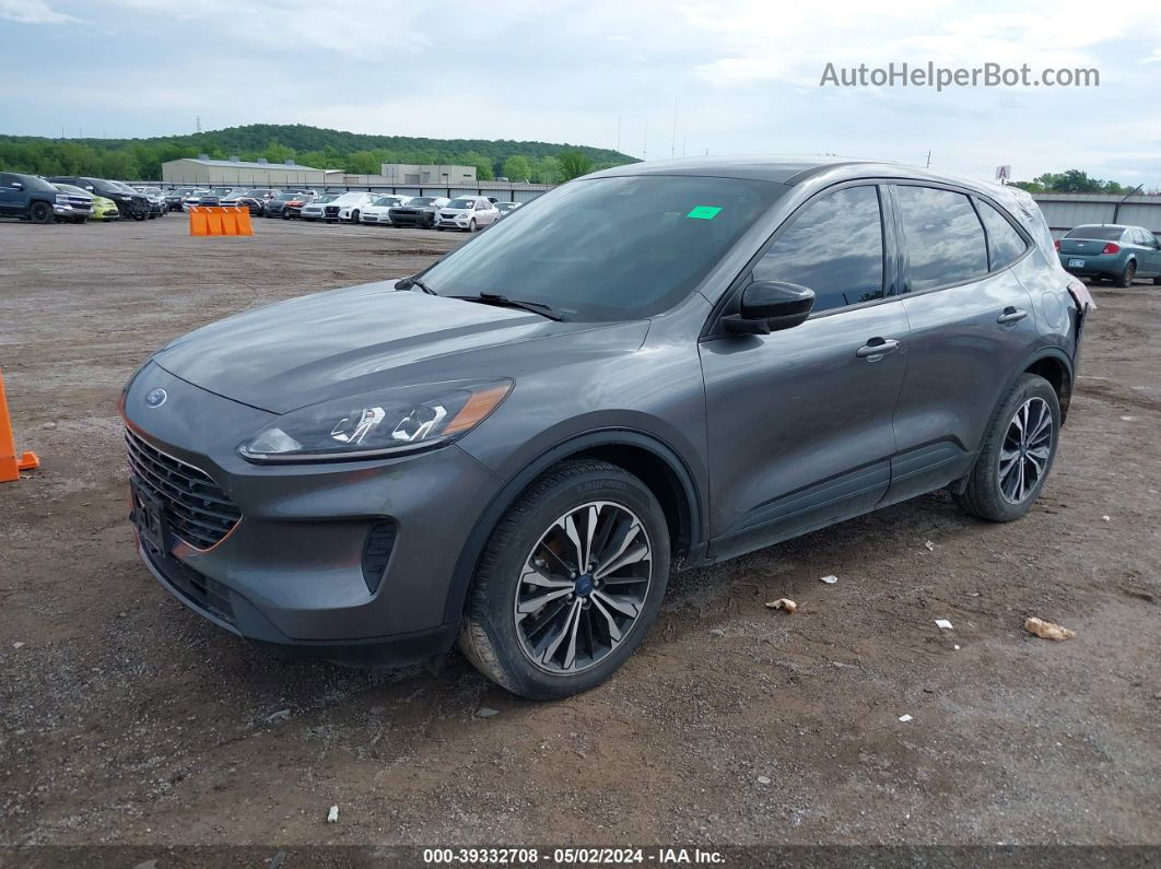 2021 Ford Escape Se Gray vin: 1FMCU0G67MUA62680