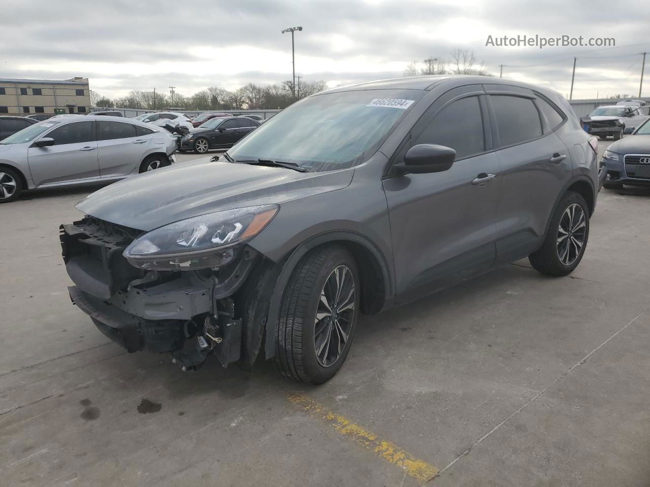 2021 Ford Escape Se Gray vin: 1FMCU0G69MUB31966