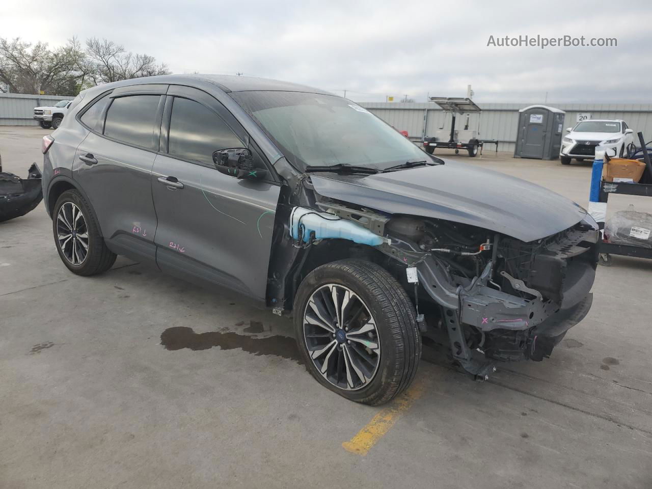 2021 Ford Escape Se Gray vin: 1FMCU0G69MUB31966