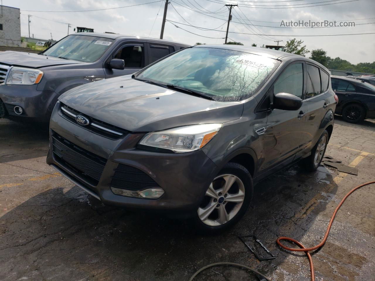 2015 Ford Escape Se Gray vin: 1FMCU0G70FUC11250