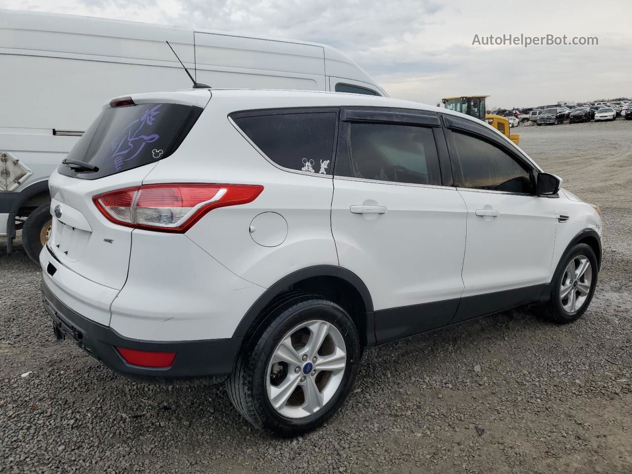 2015 Ford Escape Se White vin: 1FMCU0G71FUA19173