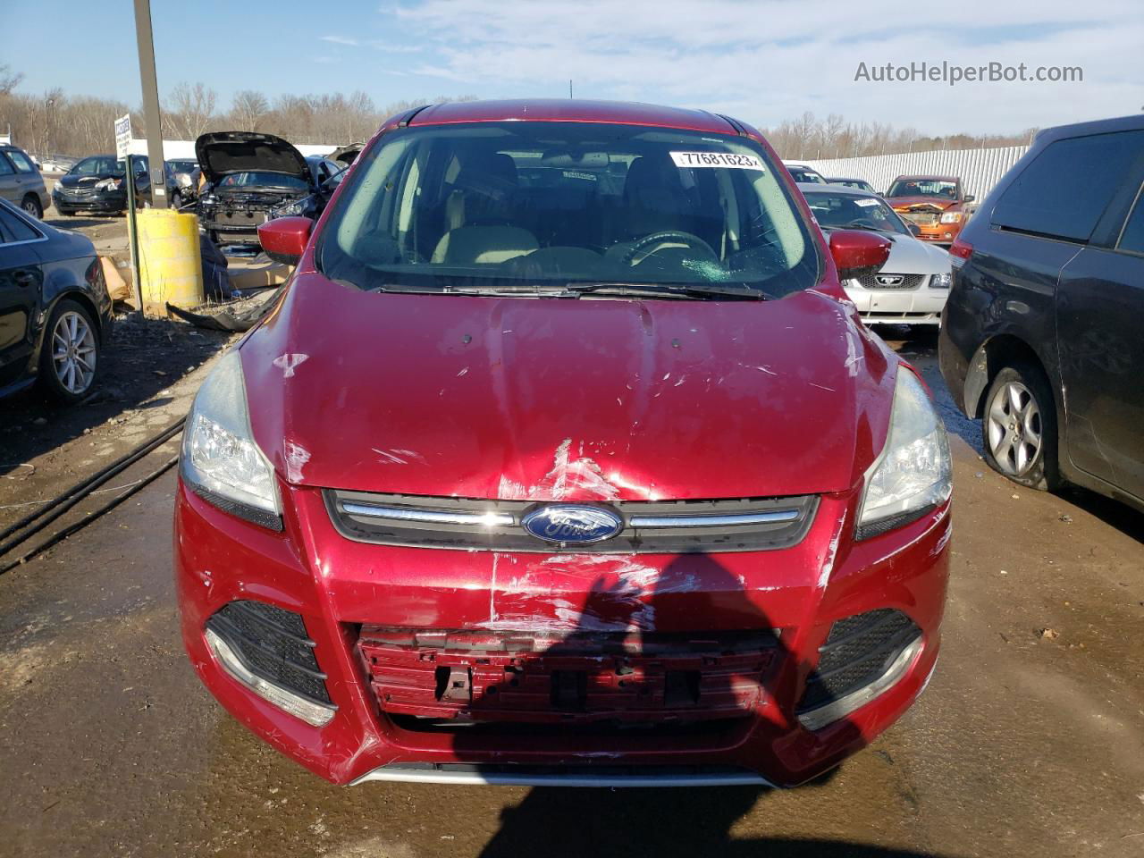 2015 Ford Escape Se Red vin: 1FMCU0G71FUB91543