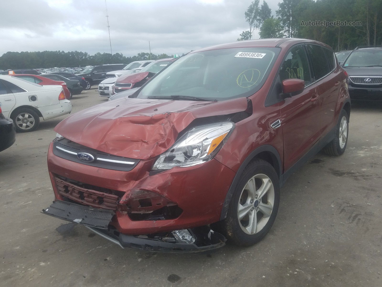 2016 Ford Escape Se Red vin: 1FMCU0G72GUA27896