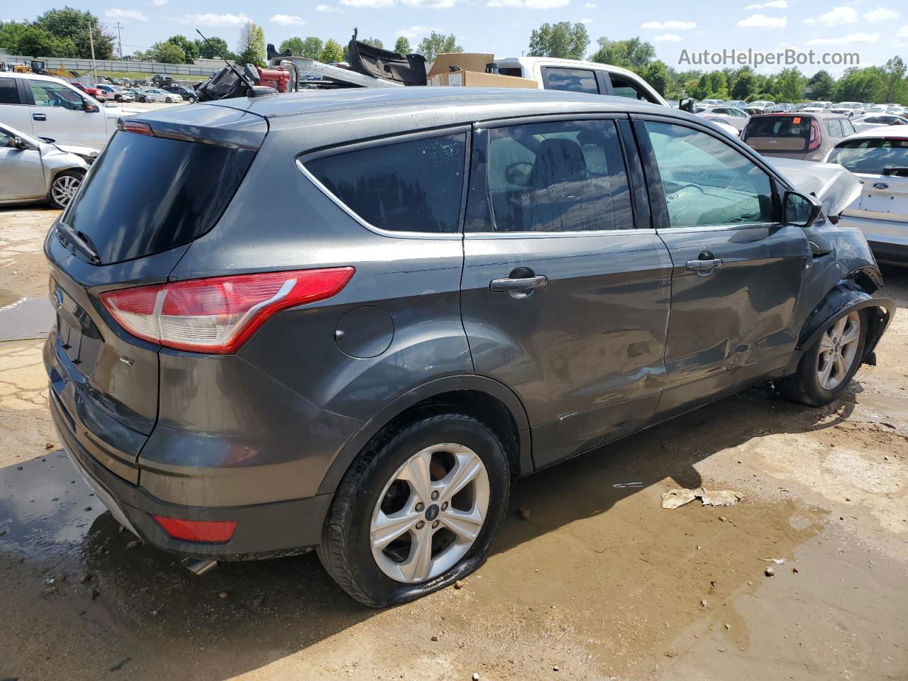 2016 Ford Escape Se Серый vin: 1FMCU0G73GUC26505