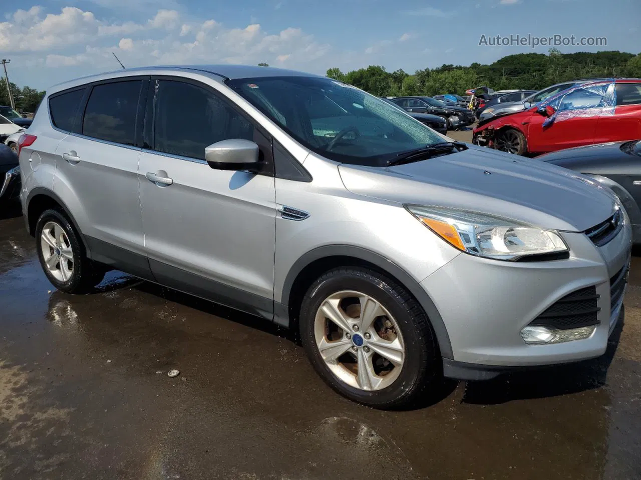 2015 Ford Escape Se Silver vin: 1FMCU0G74FUA77665