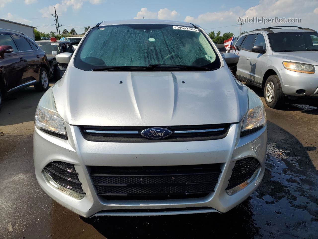 2015 Ford Escape Se Серебряный vin: 1FMCU0G74FUA77665