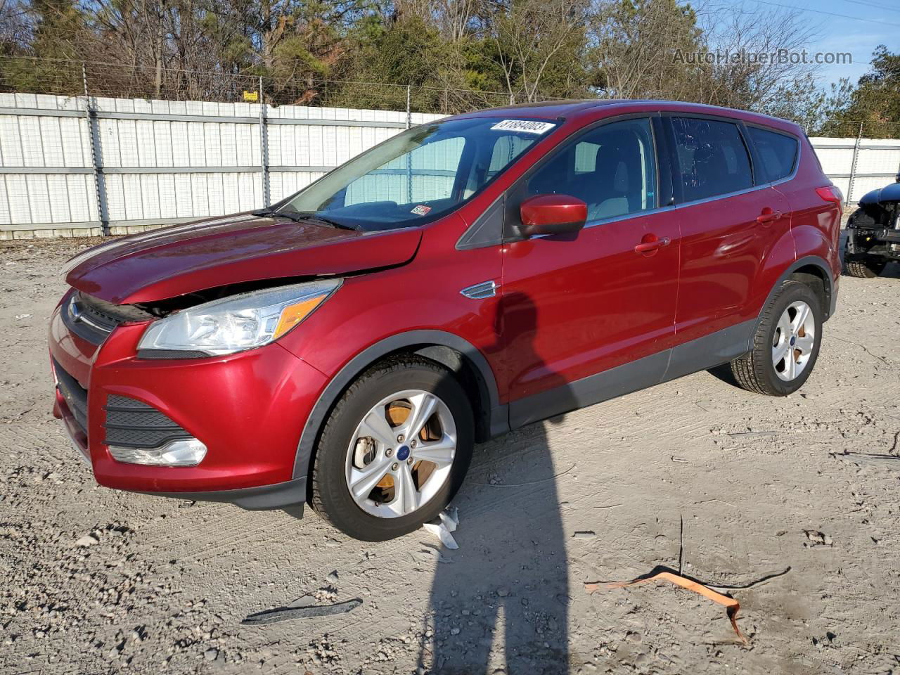 2016 Ford Escape Se Красный vin: 1FMCU0G74GUC60971