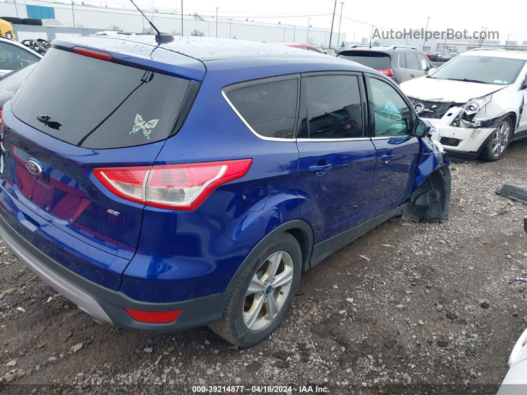 2015 Ford Escape Se Синий vin: 1FMCU0G75FUC75901