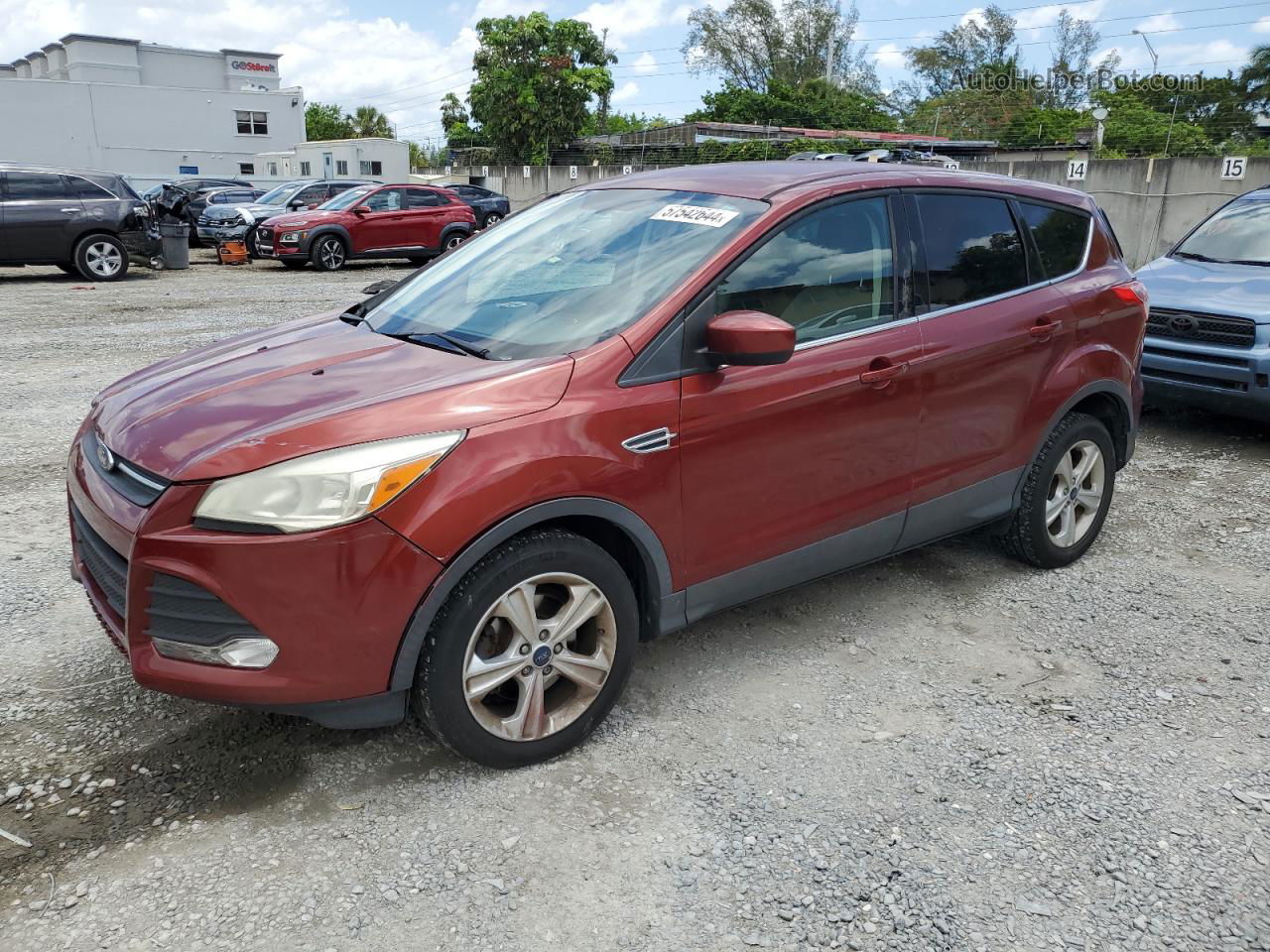 2016 Ford Escape Se Red vin: 1FMCU0G75GUB30939