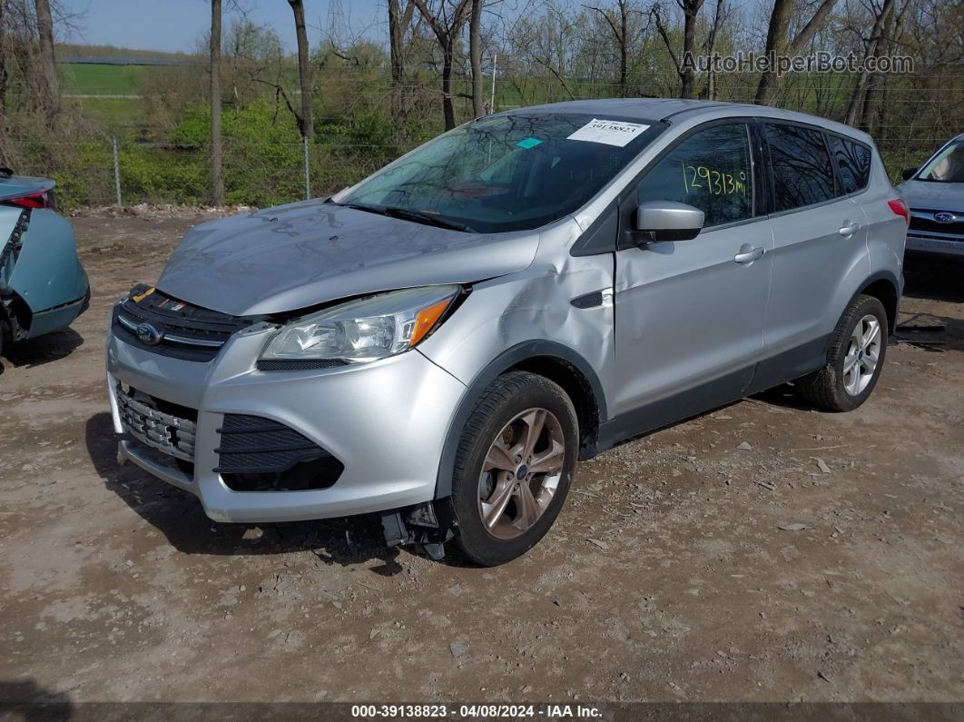 2016 Ford Escape Se Silver vin: 1FMCU0G75GUC31625