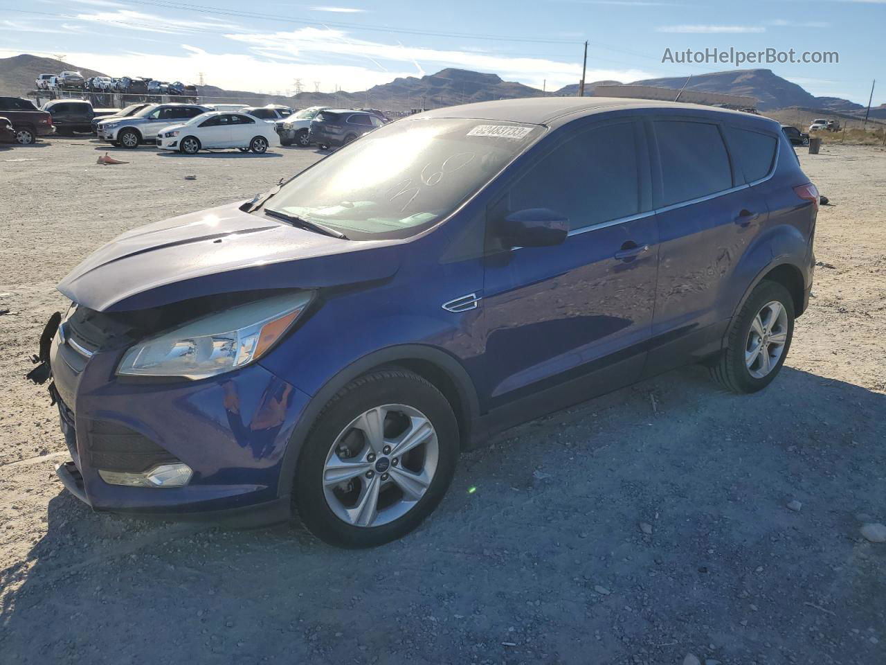 2015 Ford Escape Se Blue vin: 1FMCU0G76FUA92314