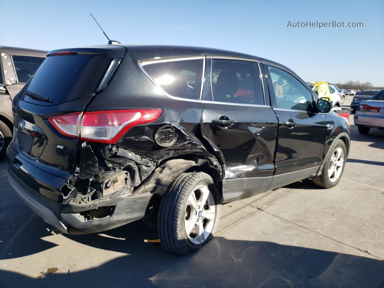 2015 Ford Escape Se Black vin: 1FMCU0G76FUC04027